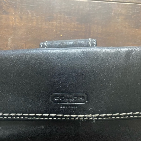 Coach Black leather Hampton Turnlock wallet - Picture 7 of 11